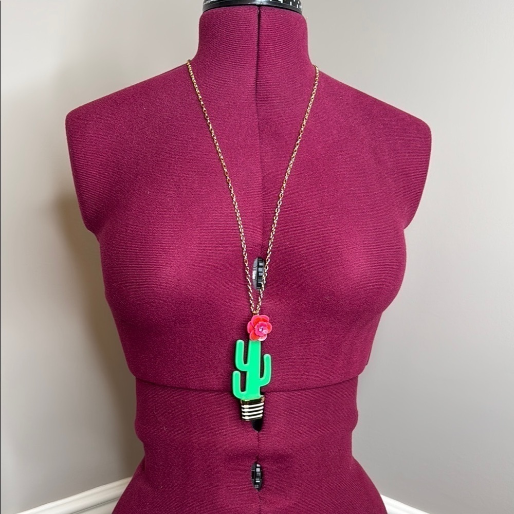 Kate Spade New York Scenic Route Cactus Drop Necklace